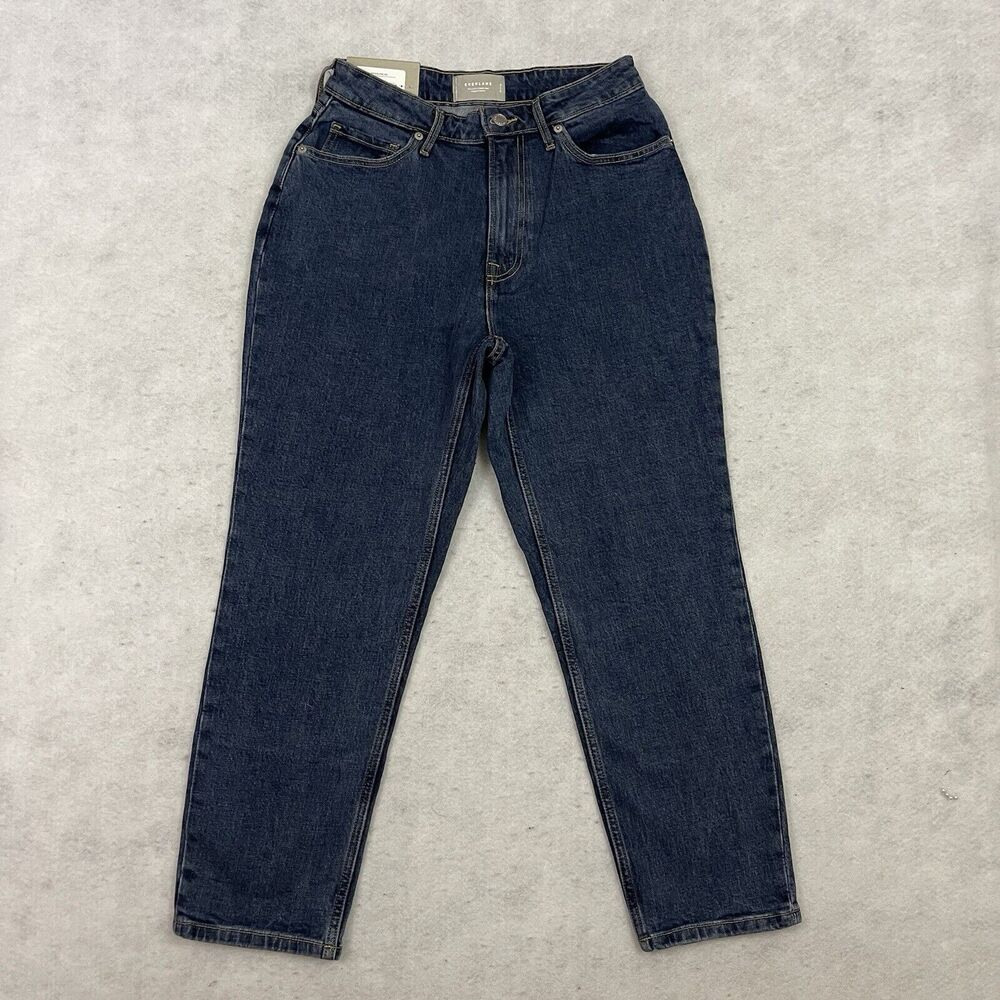 Everlane Dark Blue Straight Leg Jeans - Picture 9 of 16